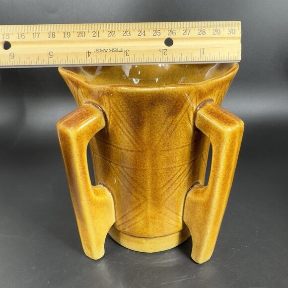 Ireland Pottery Vase Grafton Street Dublin Vase With Four Handles Flower Pot VTG - Picture 4 of 12